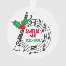 Clarinet Marching Band Weihnachtsschmuck Ornament
