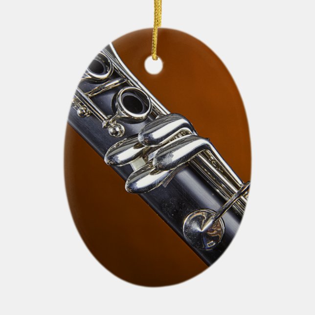 Clarinet mit Goldhintergrund-Verzierung Keramikornament (Vorne)