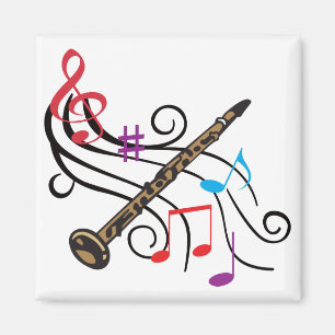 Clarinet mit Musik Magnet