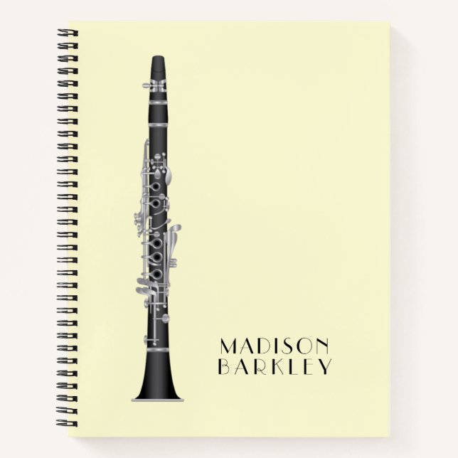 Clarinet Music Teacher Band Musician Notizbuch (Vorderseite)