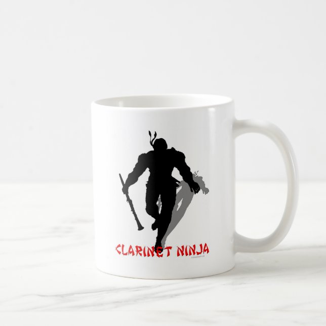 Clarinet Ninja Kaffeetasse (Rechts)