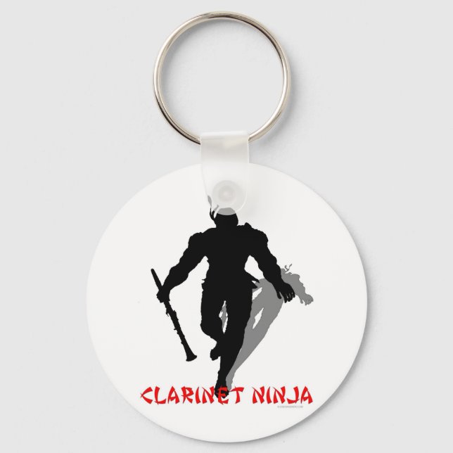 Clarinet Ninja Schlüsselanhänger (Vorderseite)