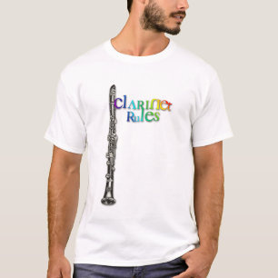 Clarinet ordnet Regenbogen an T-Shirt