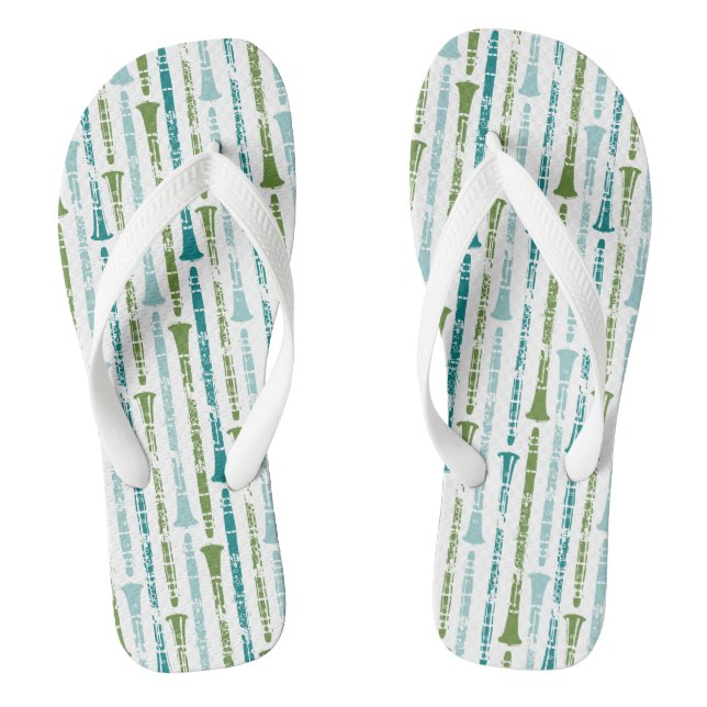 Clarinet Player-Geschenk Musikinstrument Band Them Flip Flops (Fußbett)