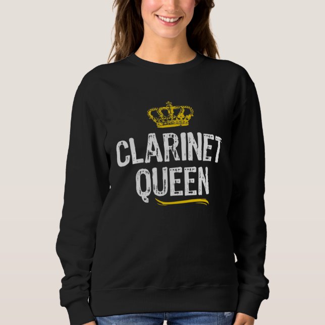 Clarinet Queen Women Girls Player  Cool Clarinetis Sweatshirt (Vorderseite)