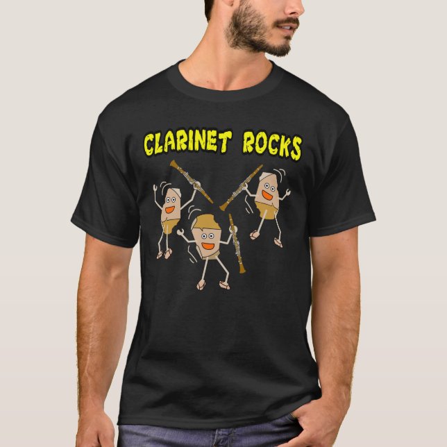 Clarinet Rocks T-Shirt (Vorderseite)