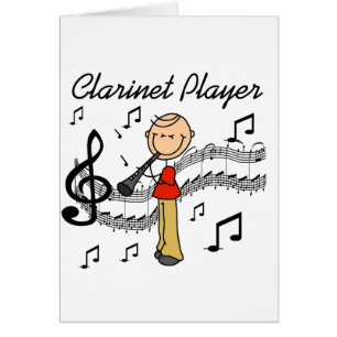 Clarinet-Spieler-Karte