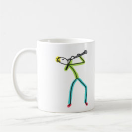 Clarinet Stickman Kaffeetasse