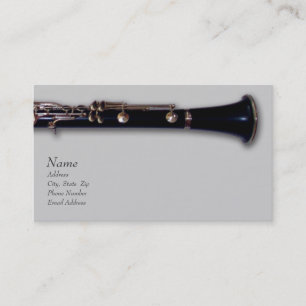 Clarinet-und Mozart-Visitenkarte Visitenkarte