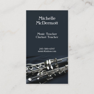 Clarinet-Visitenkarte Visitenkarte