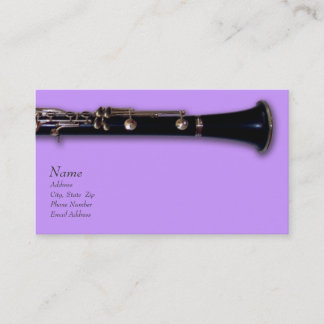 Clarinet-Visitenkarte Visitenkarte