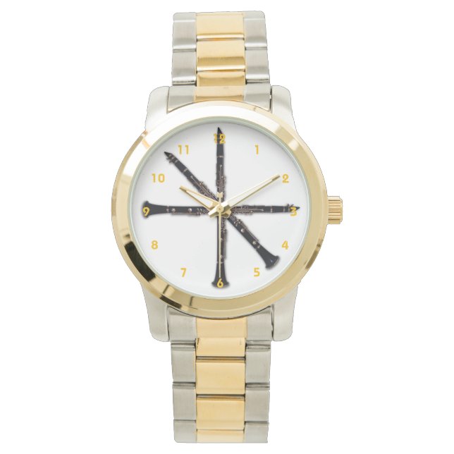 Clarinet Watch 2 von Leslie Harlow Armbanduhr (Vorderseite)