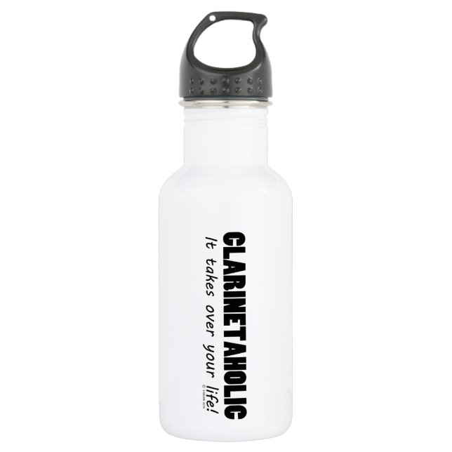 Clarinetaholic Trinkflasche (Vorderseite)