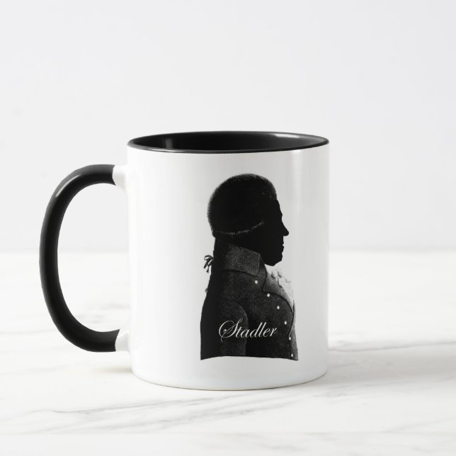 Clarinetist Anton Stadler und Komponist Mozart Tas Tasse (Links)