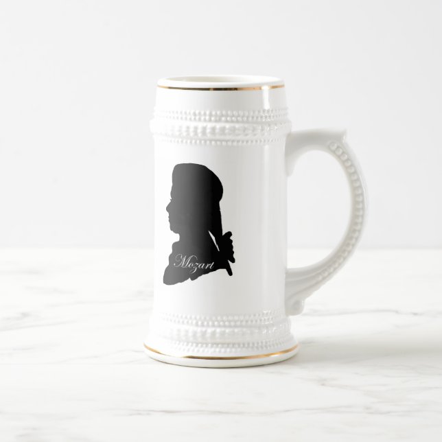 Clarinetist Stadler und Mozart Bierglas (Rechts)