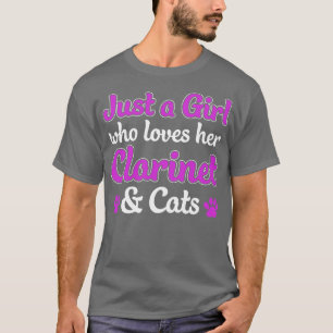Clarinetist Women Girl Who Lieben Klarinette und K T-Shirt