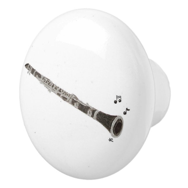Clarinetmusiker-Keramikgriff Keramikknauf (Rechts)
