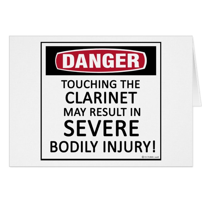Clarinette de danger (Devant horizontal)
