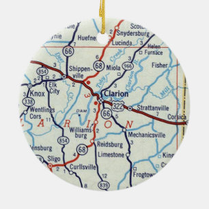 Clarion PA Keramik Ornament