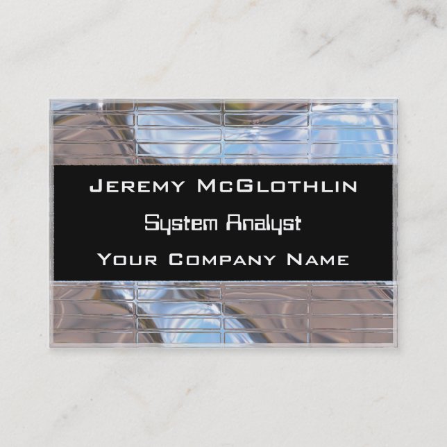Clarity High Tech Business Card Visitenkarte (Vorderseite)