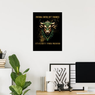 CLARITY UNDER PRESSURE | Bull Poster