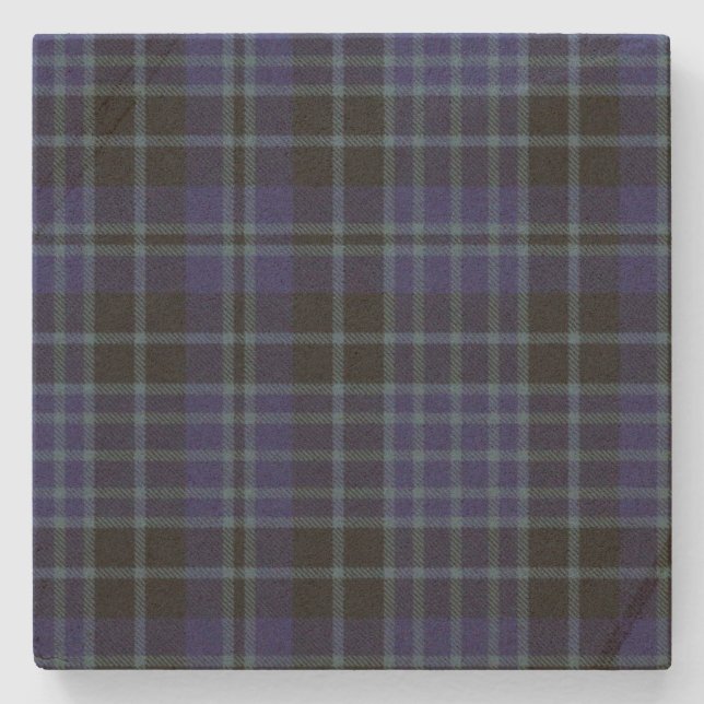 Clark Clan Tartan Kariert Stone Untersetzer (Vorderseite)