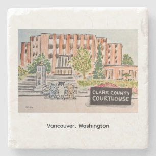Clark County Courthouse Steinuntersetzer