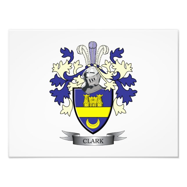 Clark Familienwappen Coat of Arms Fotodruck (Vorne)