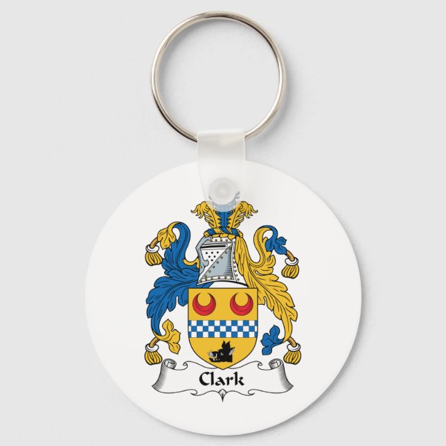 Clark Familienwappen Schlüsselanhänger (Vorderseite)