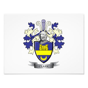 Clark-Familienwappen-Wappen Fotodruck