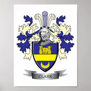 Clark-Familienwappen-Wappen Poster