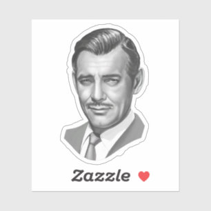 Clark Gable Aufkleber