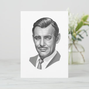 Clark Gable Grußkarte Einladung
