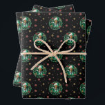 Clark Griswold Christmas Wreath Pattern Geschenkpapier Set<br><div class="desc">Dieses Muster zeigt Clark Griswold in einem Neon Holiday Kranz aus dem klassischen Film,  National Lampoon's Christmas Vacation.</div>