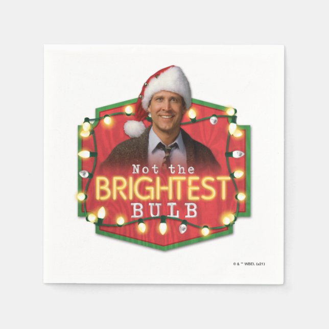 Clark Griswold | Nicht der Brightest Bulb Serviette (Vorderseite)