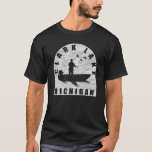 Clark Lake Fischen Michigan T-Shirt