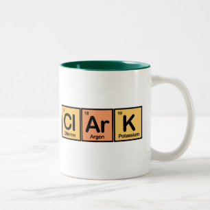 Clark machte von den Elementen Zweifarbige Tasse