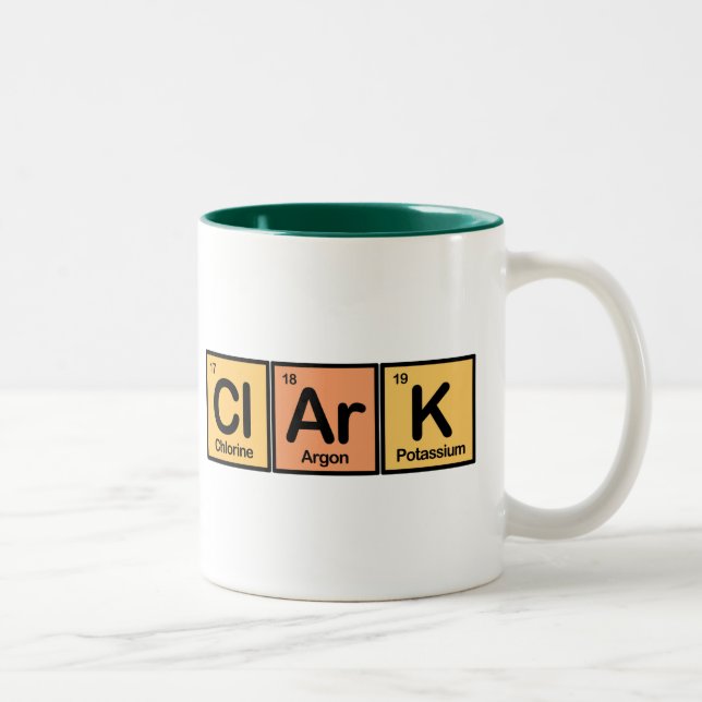 Clark machte von den Elementen Zweifarbige Tasse (Rechts)