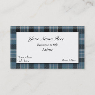 Clark schottischer Tartan-karierte Geschäfts-Karte Visitenkarte