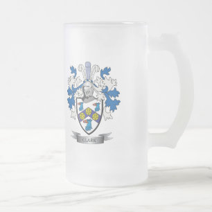 Clark-Wappen Mattglas Bierglas