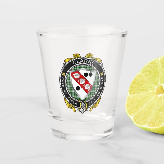 Clarke Irish Shot Glass Schnapsglas (Vorderseite)