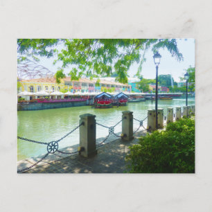 Clarke Quay riverside Singapour carte postale