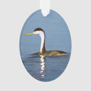 Clark's Grebe Painting - Art original pour les ois