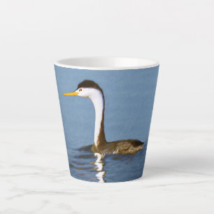 Clark's Grebe Painting - Original Bird Art Milchtasse