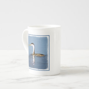 Clark's Grebe Painting - Original Bird Art Prozellantasse