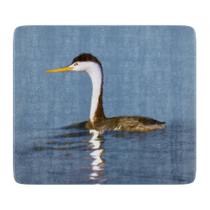 Clark's Grebe Painting - Original Bird Art Schneidebrett