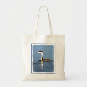 Clark's Grebe Painting - Original Bird Art Tragetasche