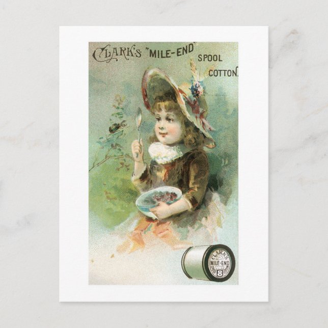 Clarks Mile End Spool Cotton (2) Postkarte (Vorderseite)