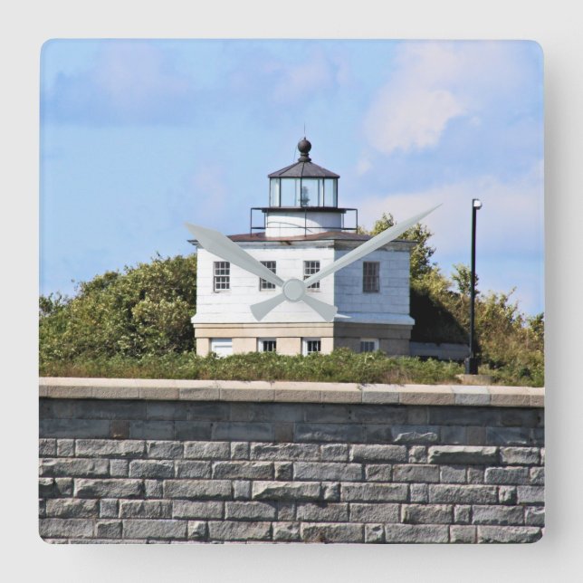 Clarks Point Leuchtturm, Mass. Uhr (Vorderseite)