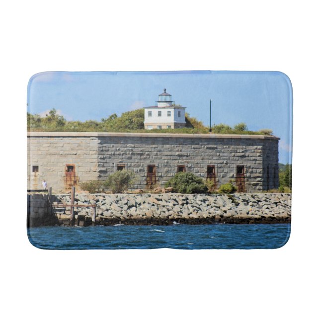 Clark's Point Lighthouse, Massachusetts Bath Mat Badematte (Vorderseite)